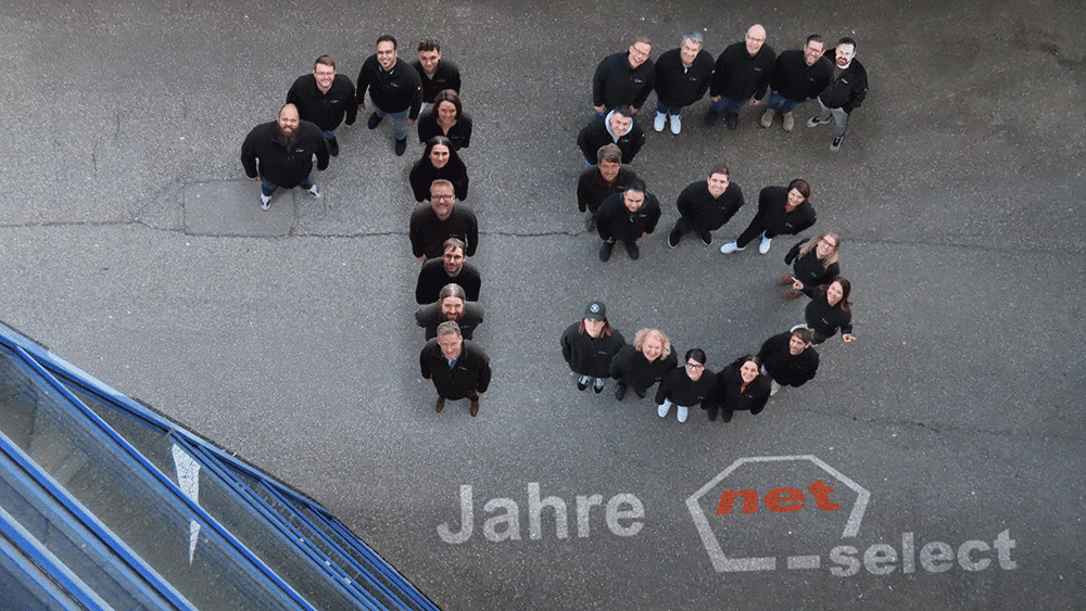 15 Jahre net-select mit Mitarbeitern