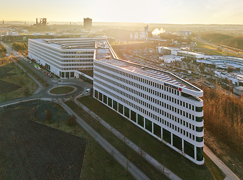 Schutz vor DDoS-Attacken Materna Gebäude
